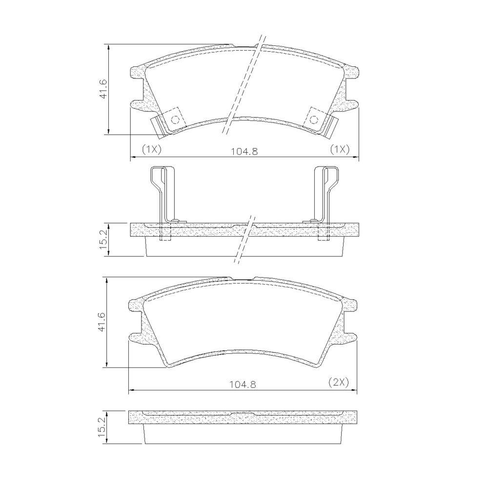 Pastilha De Freio Dianteira Hyundai Atos Frasle Pd478