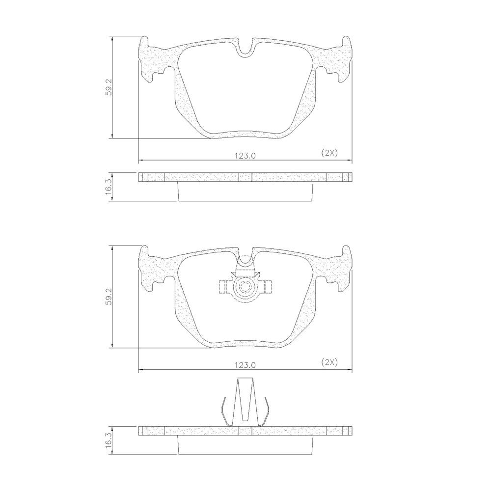 Pastilha De Freio Traseira Range Rover 2002/ Bmw M3 X5 Z4 330Ci 2002/ Fras-Le