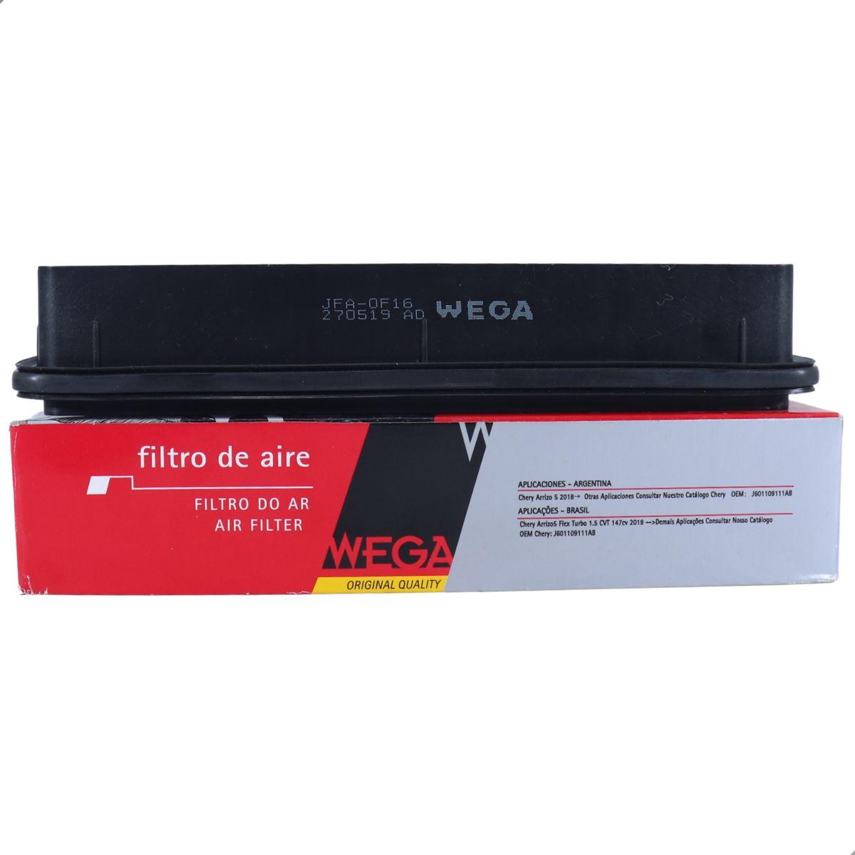 Filtro Ar Chery Arrizo 5 1.5 Cvt 2019/ Arrizo 6 2020/ Wega Jfa0F16