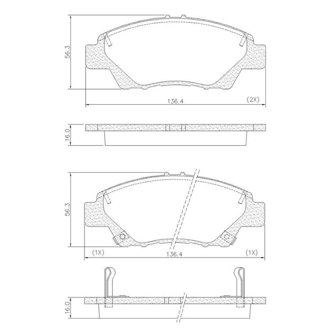 Pastilha Freio Ceram City Fit 1.5 2014/ Fras-Le Pd1492-Cmaxx