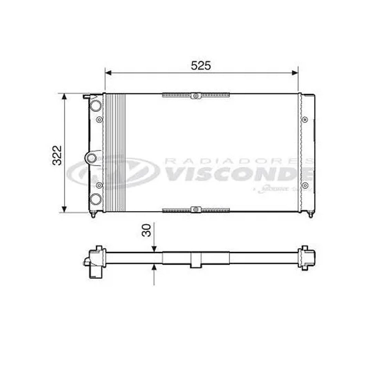 Rad Doblo 01/ 1.3 S/Ac Rv2539 Doblo 01/ 1.3 S/Ac