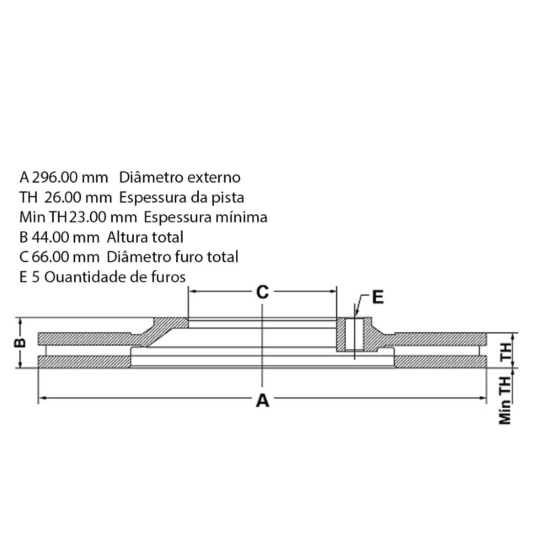 Disco Freio Dianteiro Gm Malibu 2010 Fremax Bd5093