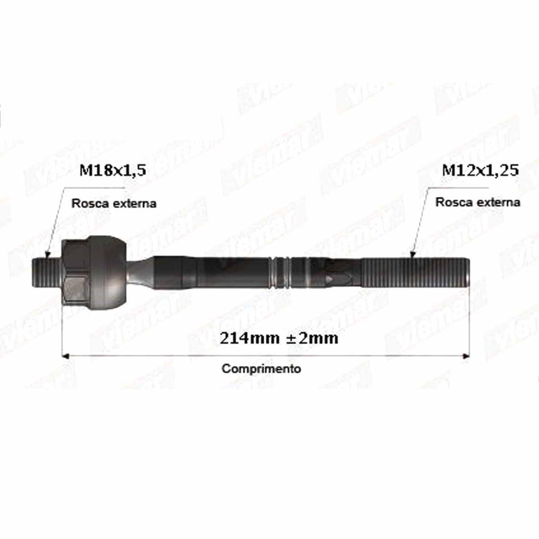 Axial Direcao Esquerdo Honda Fit 2003 A 2008 Viemar 680313