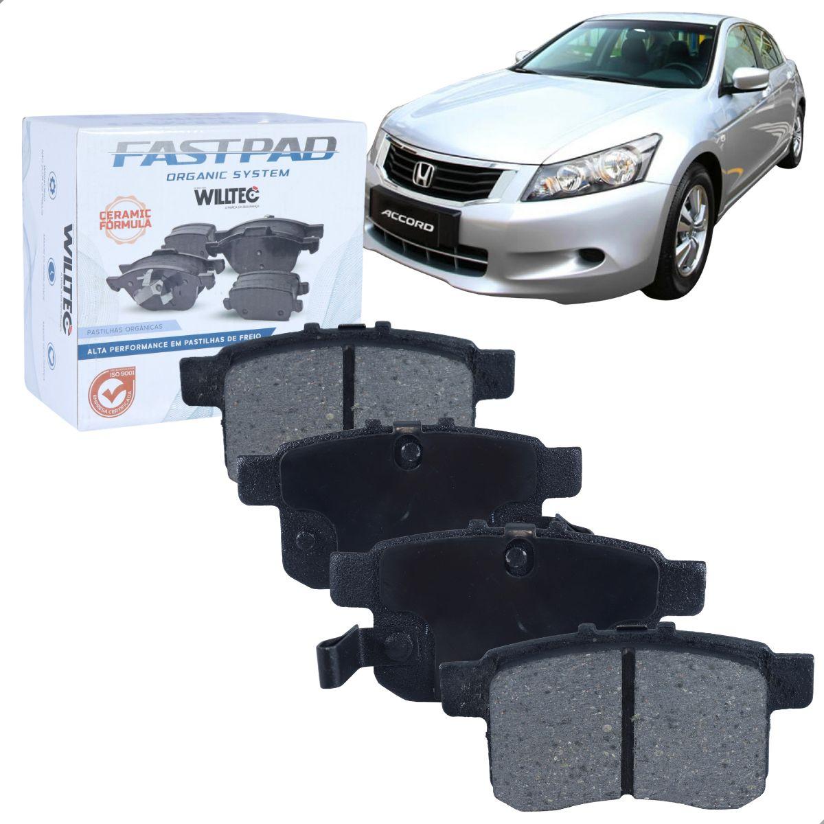 Pastilha De Freio Traseira Accord 2008 24V V6 Willtec Fp166
