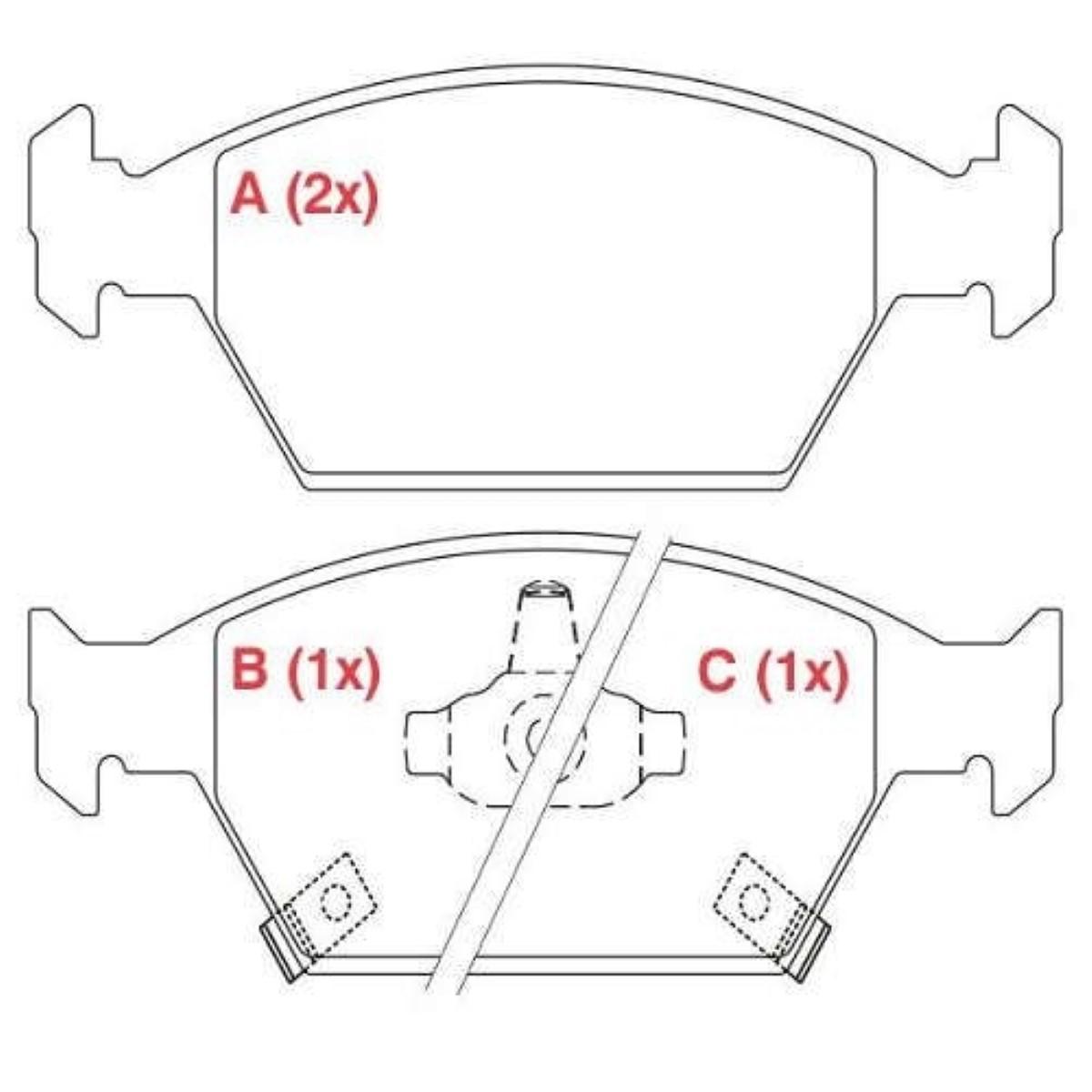 Pastilha Freio Honda City 1.5 New Fit Ex Lx Exl Lxl /2014 Willtec Pw745