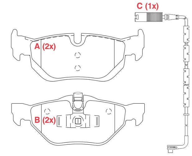 Past Fr Bmw Serie 1/3 T Pw925 Bmw Serie 1/3 05/ Tras