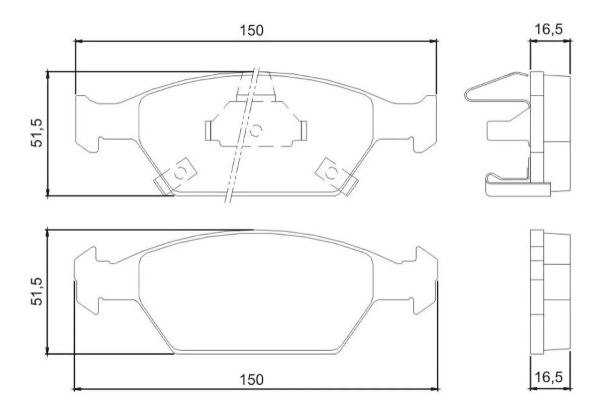 Pastilha De Freio Dianteira Honda Fit Dx Elx Lxl 2009/ Jurid Hq2207A