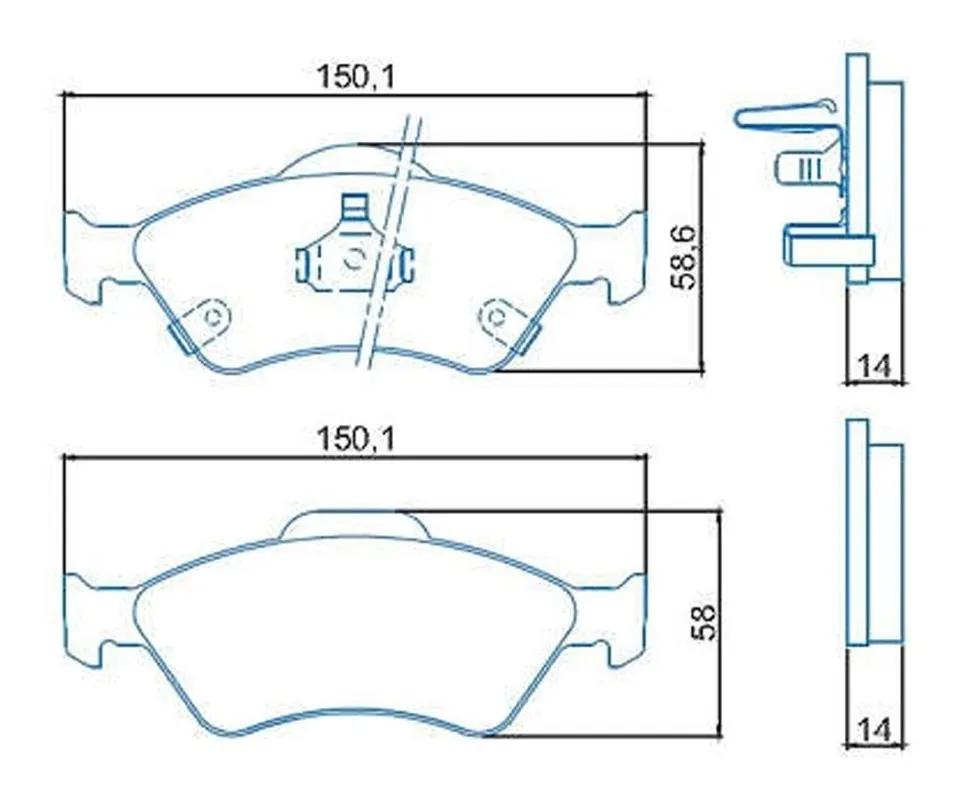 Pastilha De Freio Dianteira Honda Fit 2003/ Jurid Hq2161A