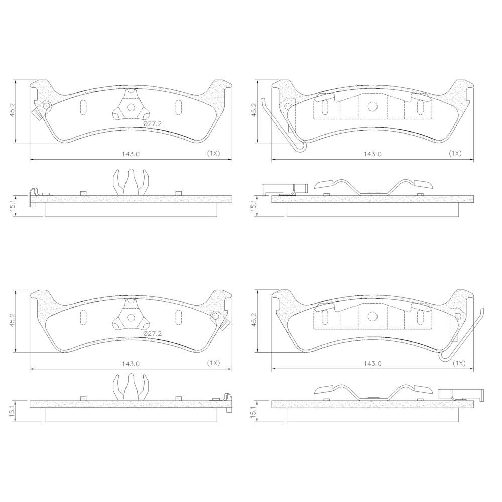 Pastilha De Freio T Wrangler Grand Cherokee 97/ Frasle Pd556