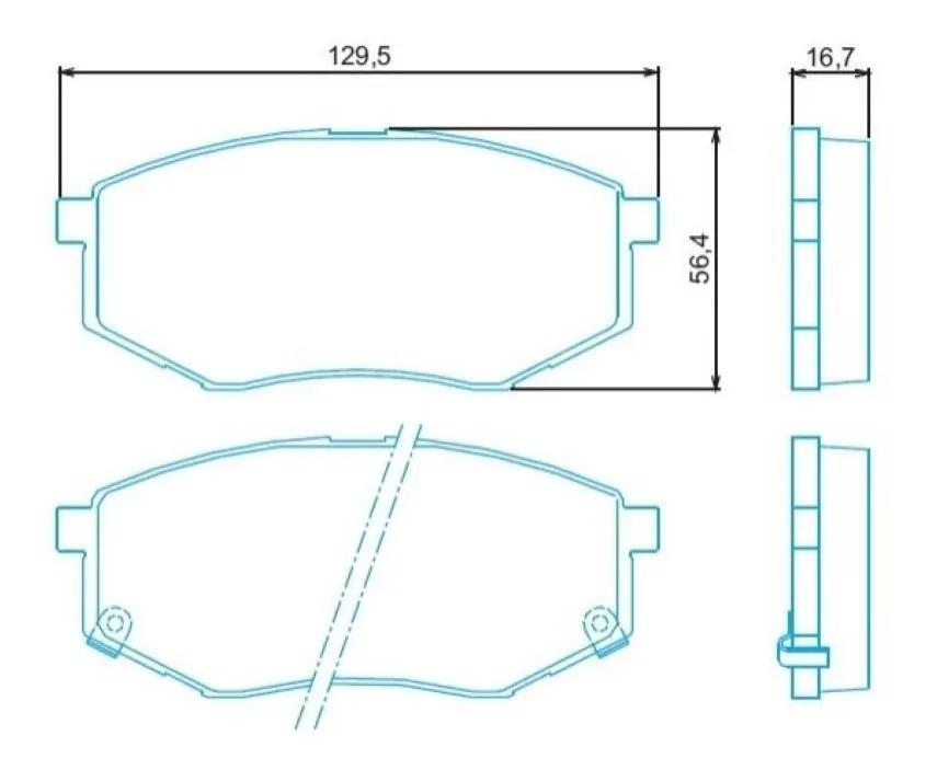 Pastilha De Freio Hyundai Ix35 2.0 2010/ Jurid Hq2284A