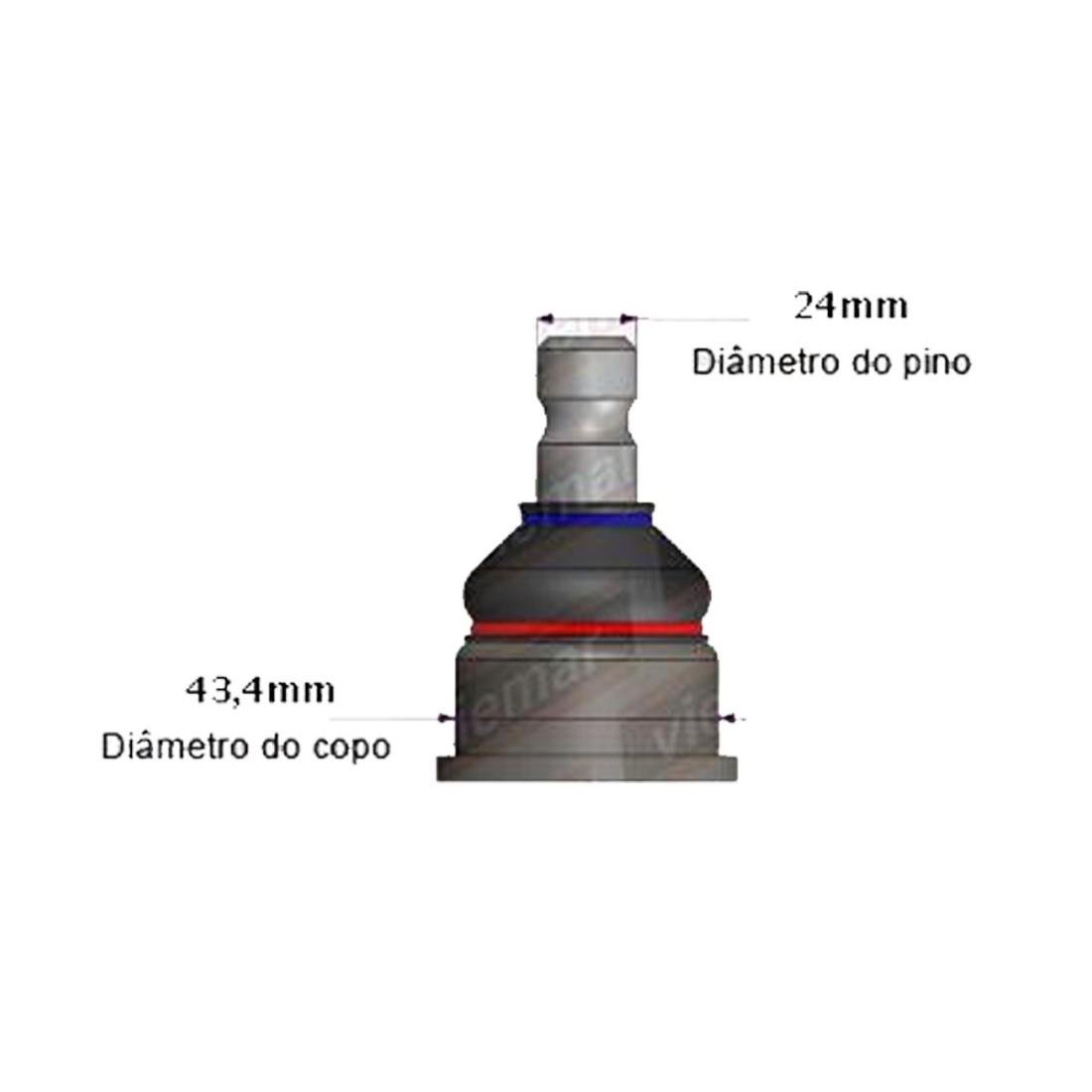 Pivo Suspensao Inferior Renault Master 2008/12 Viemar 503188