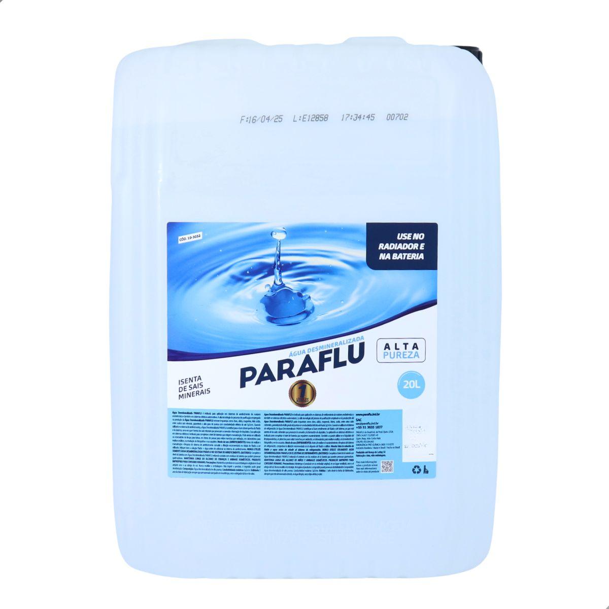 Agua Desmineralizada 20L Paraflu 103032