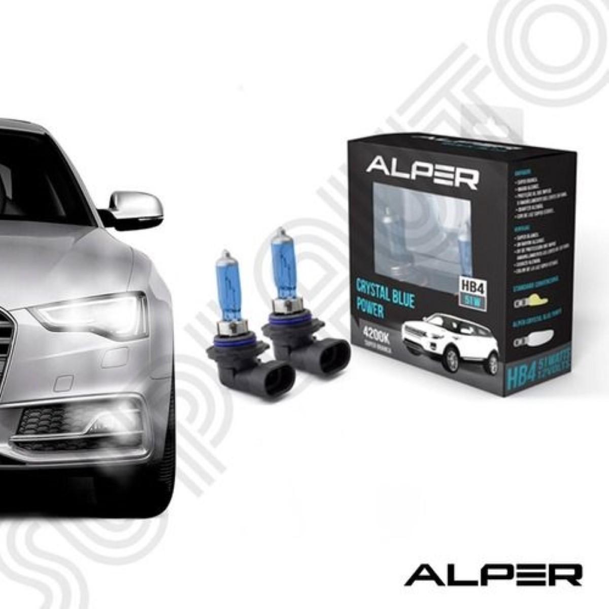 Lampada Farol Super Branca 12V Hb4 51W 4200K Alper 17119