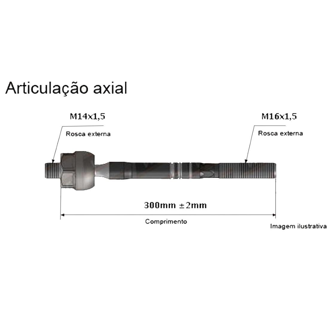 Axial Direcao Fiat Toro 2017/ Viemar 680658
