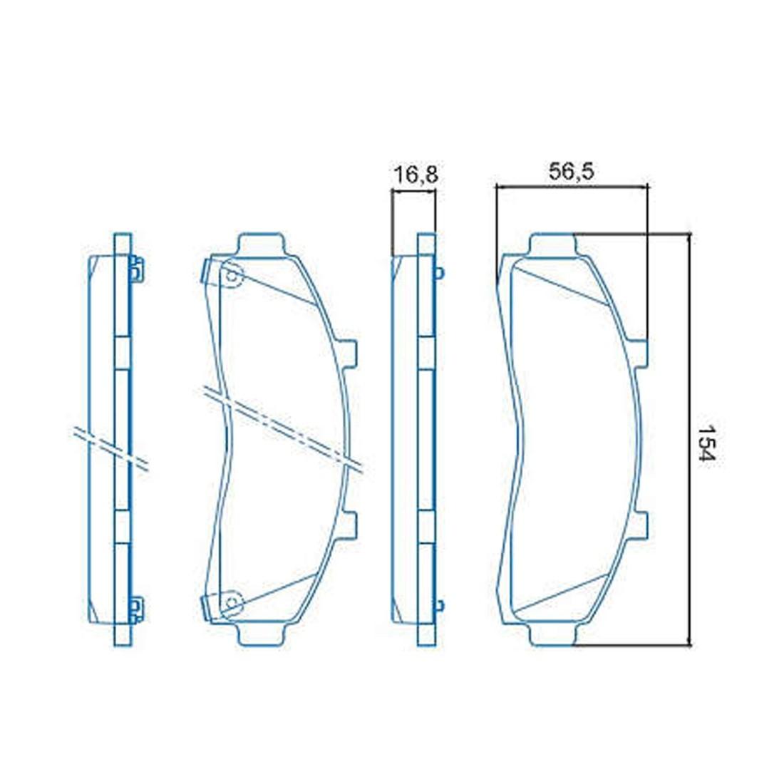 Pastilha De Freio Dianteira Ranger Explorer 1995/ Agralemarrua 08/ Jurid Hq2058
