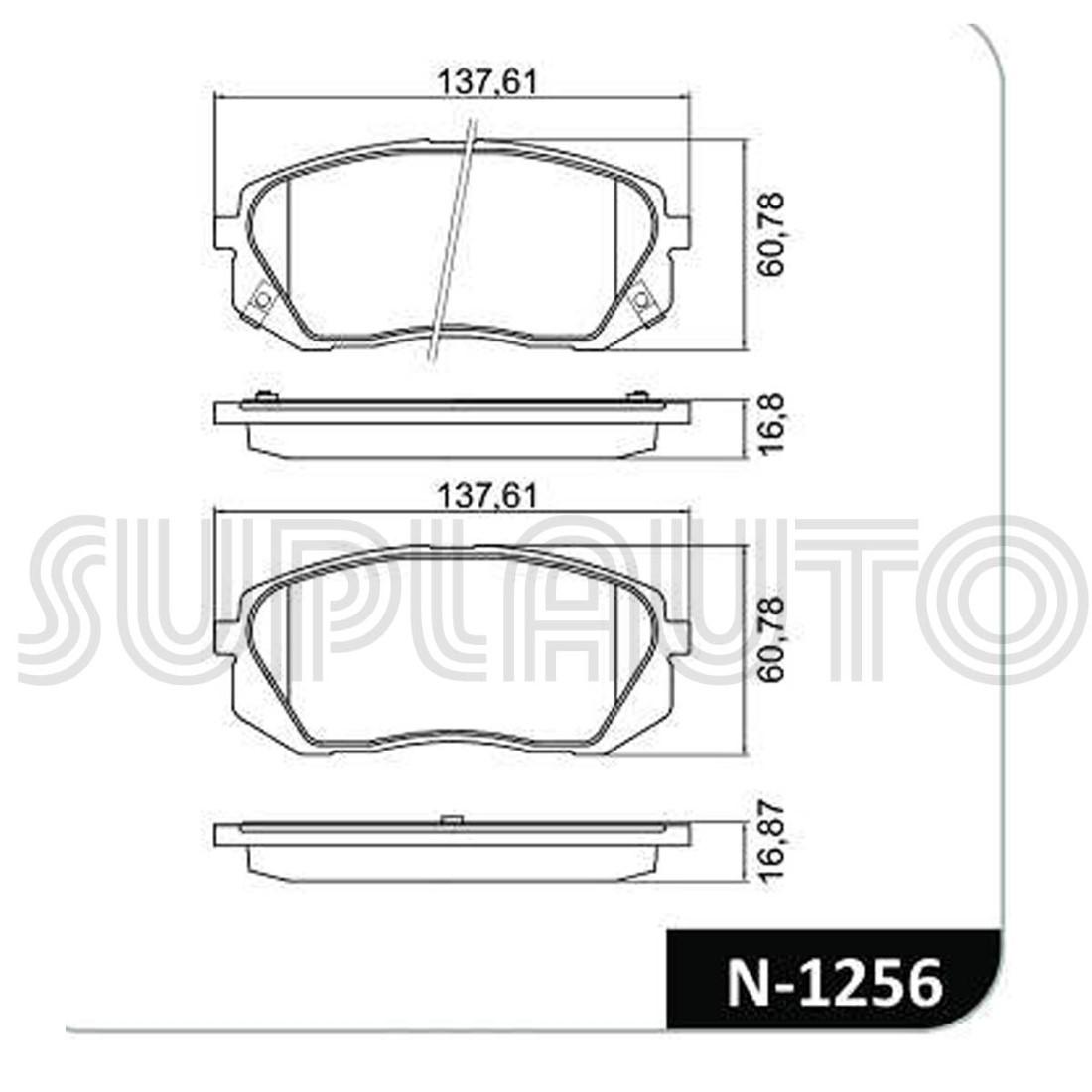 Pastilha De Freio Ix35 Sportage 2010/ Cobreq N1256