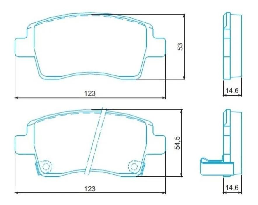 Pastilha De Freio Dianteira Toyota Etios 12/ Jurid Hq2288A