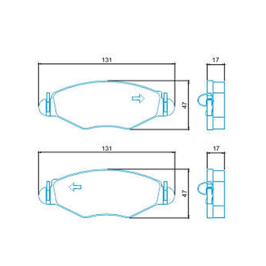 Pastilha De Freio Dianteiro Peugeot 207 1.4 1.6 16V 2008 Jurid Hq2240