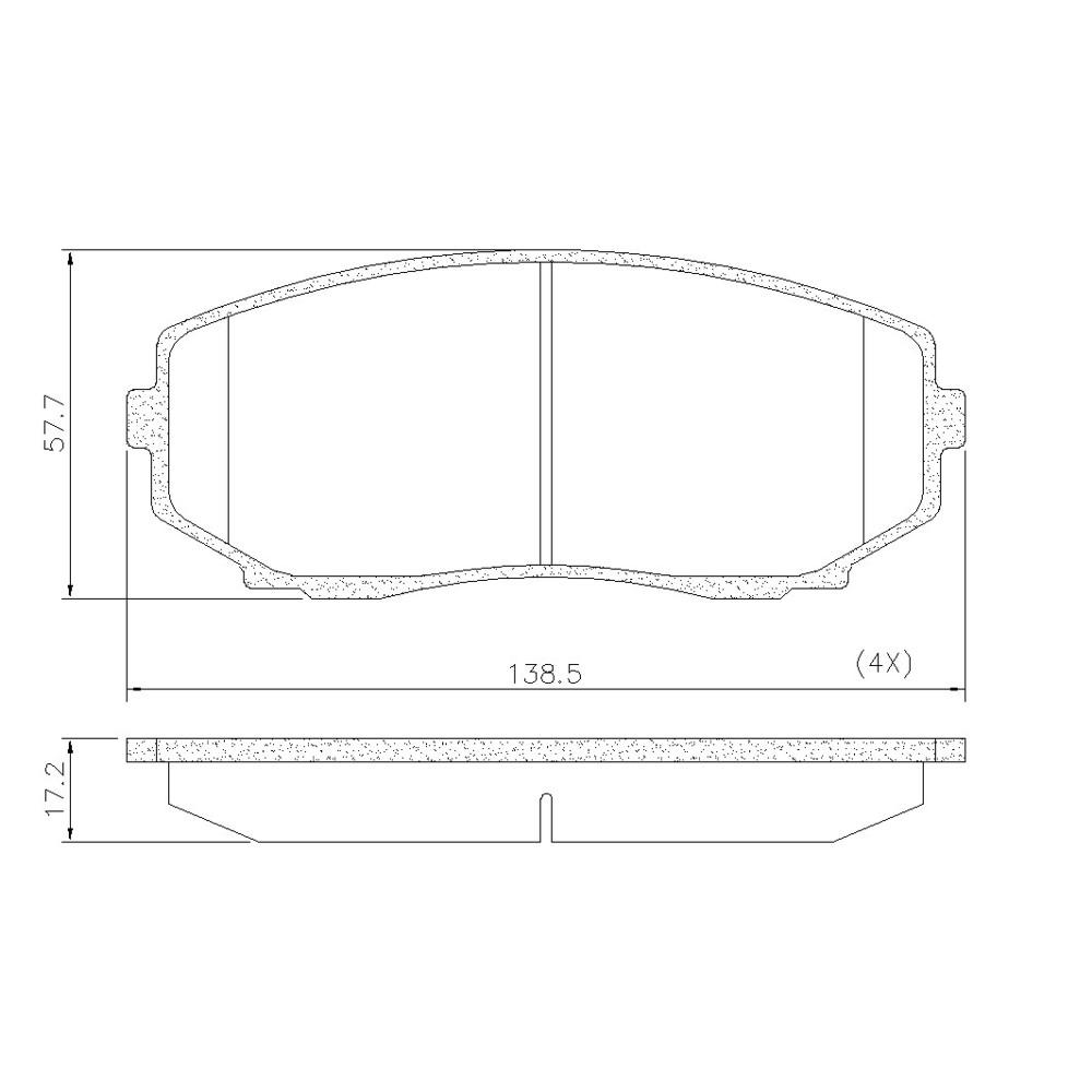 Pastilha Freio Ford Edge 3.5 2008/2010 Fras-Le Pd1080