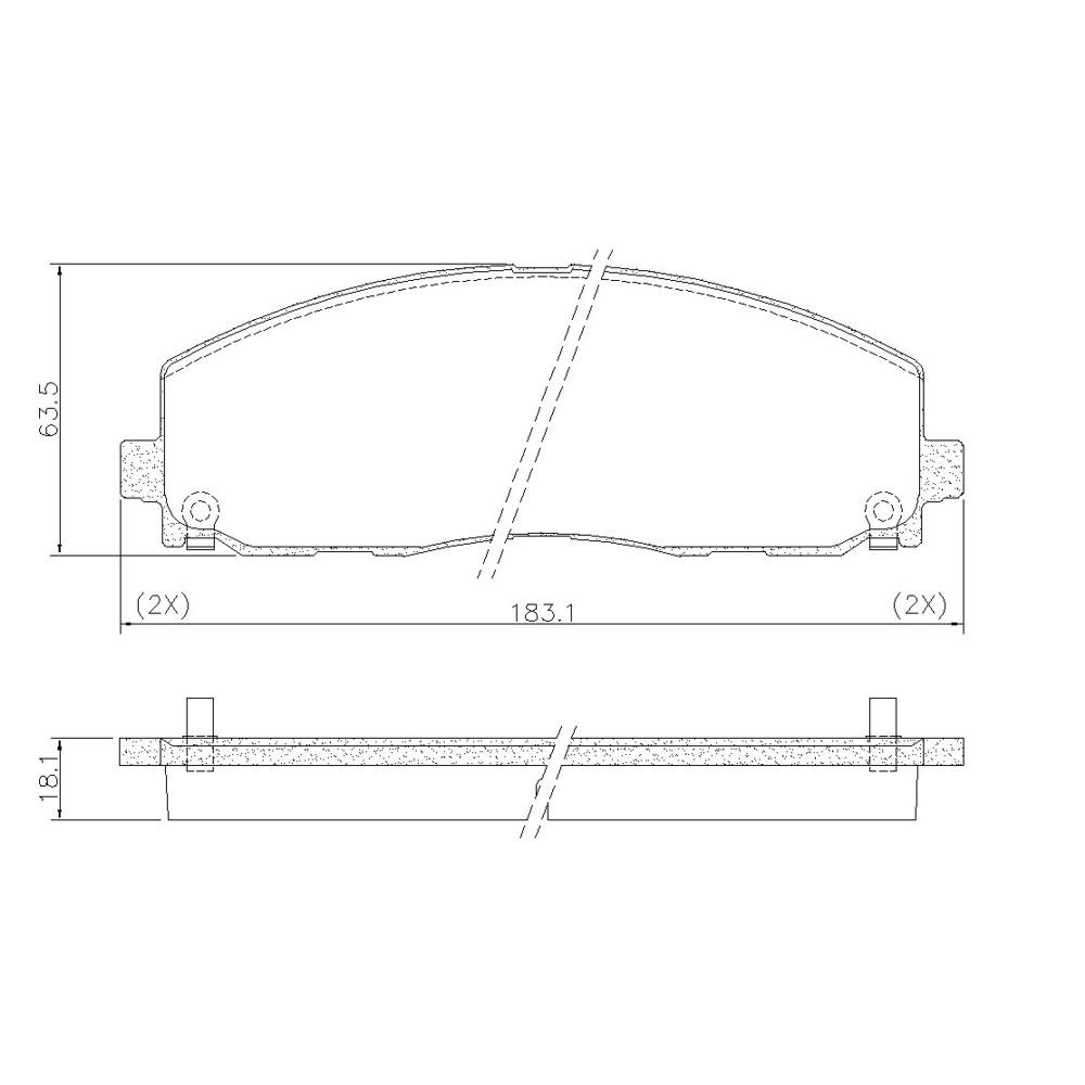 Pastilha De Freio Dianteiro Journey Freemont Frasle Pd1408