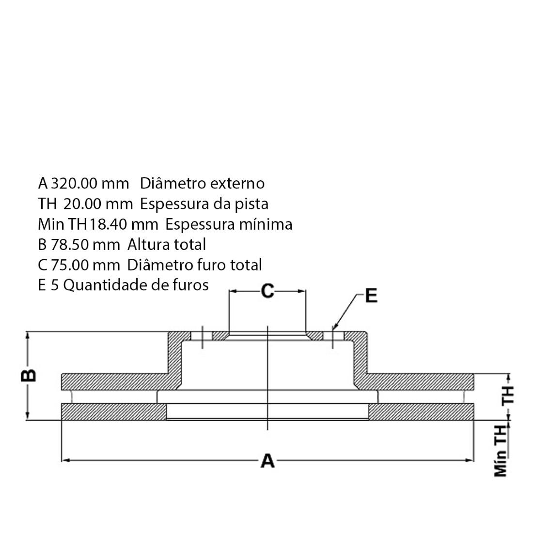 Disco Freio Traseiro Bmw X5 X6 2000 2016 Fremax Bd1970