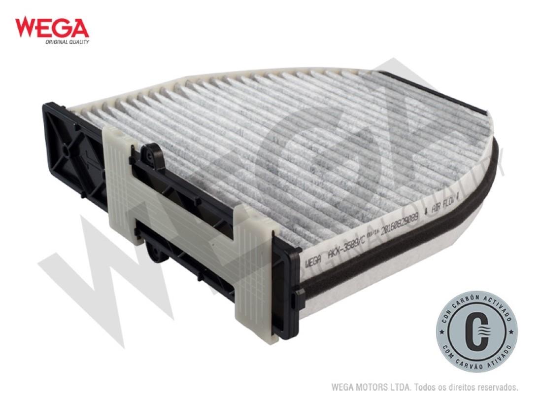 Filtro Cabine Mb Classe C 180 200 250 Cls 350 400 Wega Akx3589/C