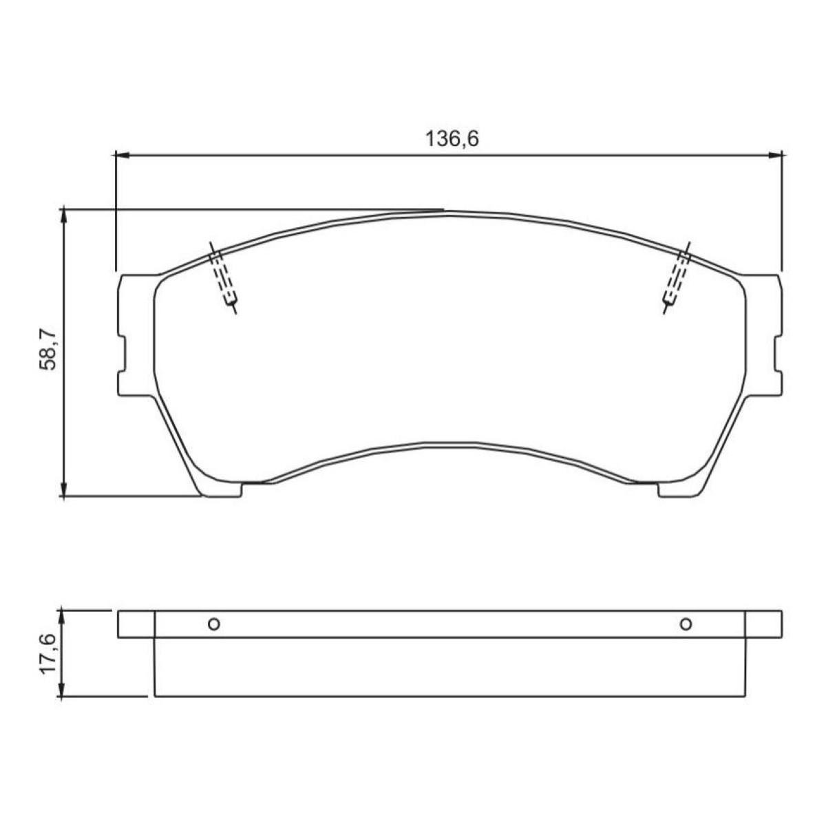 Pastilha De Freio Dianteira Ford Fusion 2006/ Jurid Hq2212
