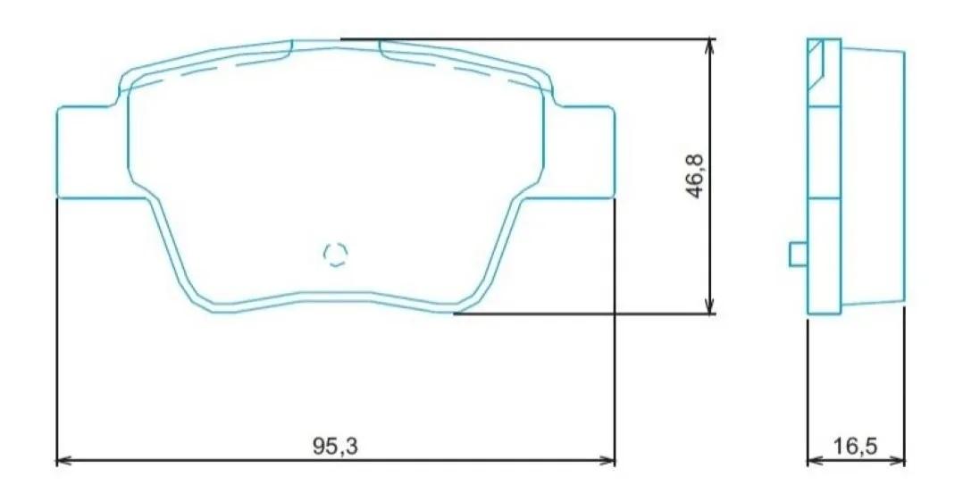 Pastilha De Freio Traseiro C4 Picasso 408 Jurid Hq2301