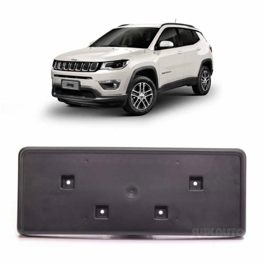 Suporte Moldura Placa Dianteira Compass 2017/ Jeep 53294398