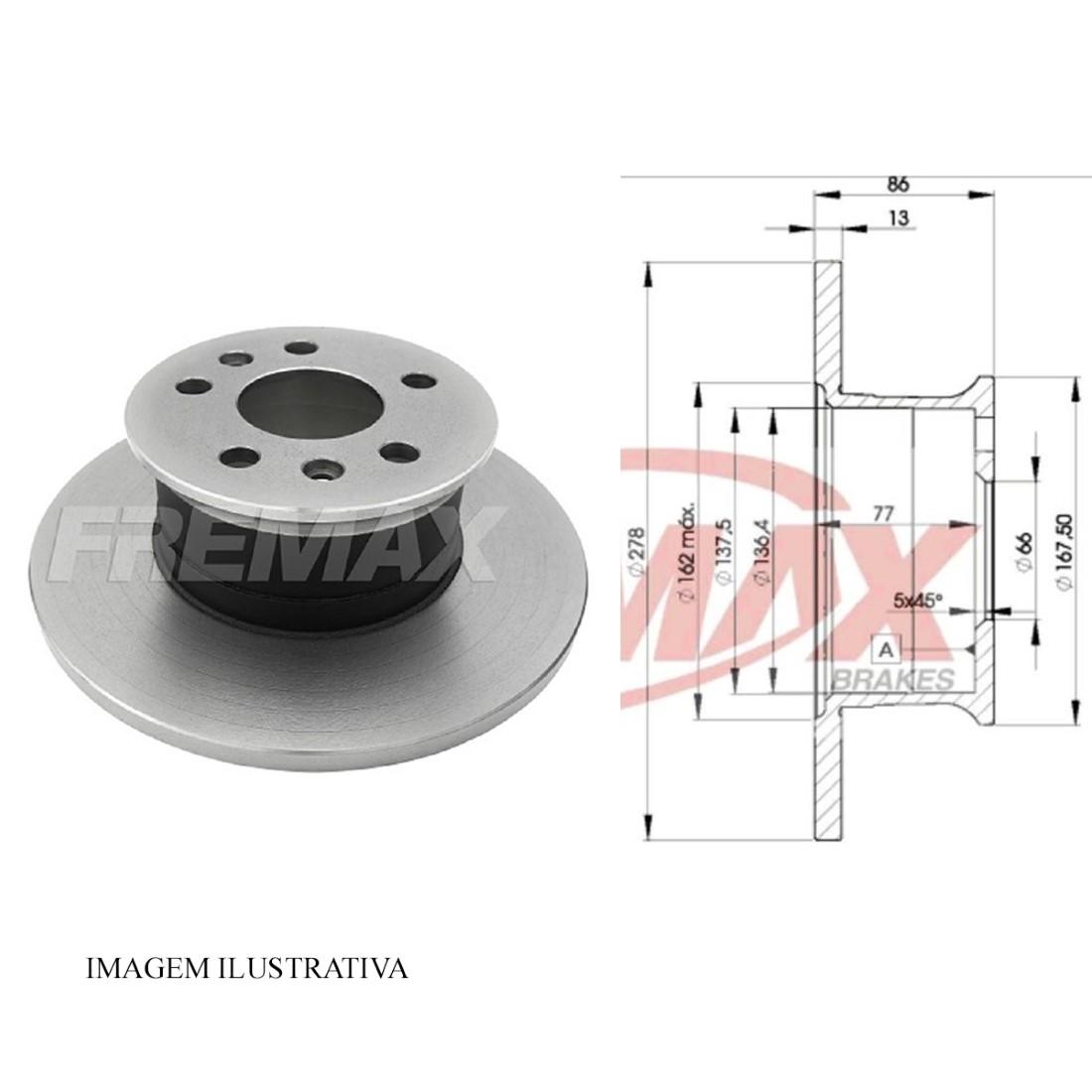Disco Freio Dianteiro Xavante Kombi Carajas Fremax Bd3011