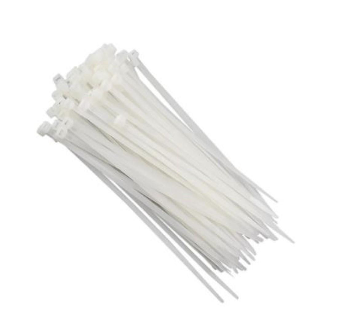 Abracadeiras De Nylon Branco 3,6X150Mm 100 Unid Western 1261