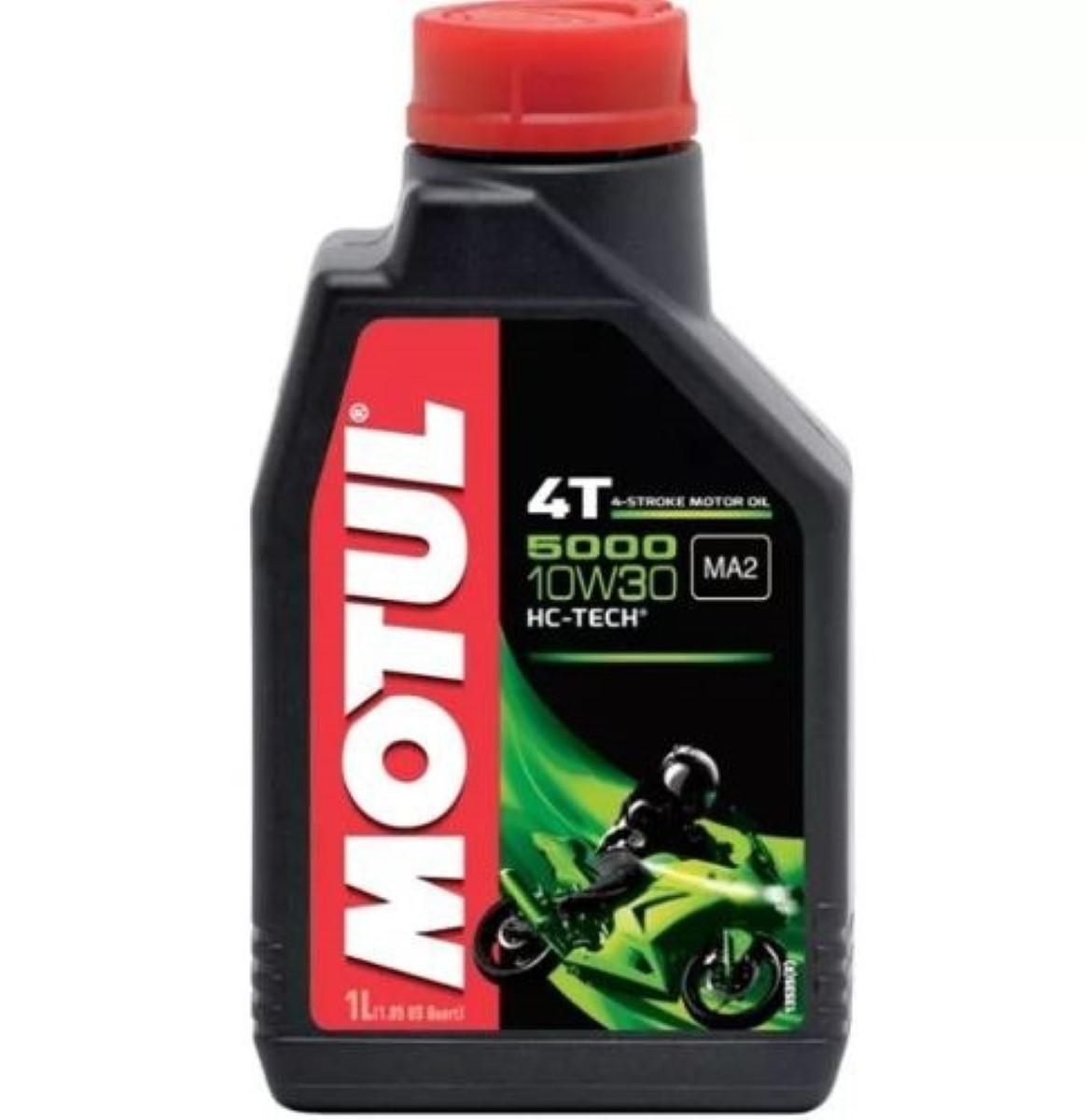 Oleo Motor 4 Tempos 10W30 5000 Semi-Sintetico 1 Litro Motul Mt367