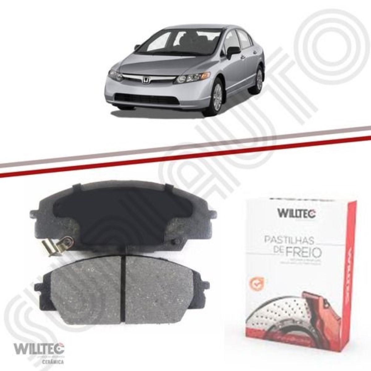 Pastilha De Freio Cerâmica Civic 2007/ Fp798 Willtec