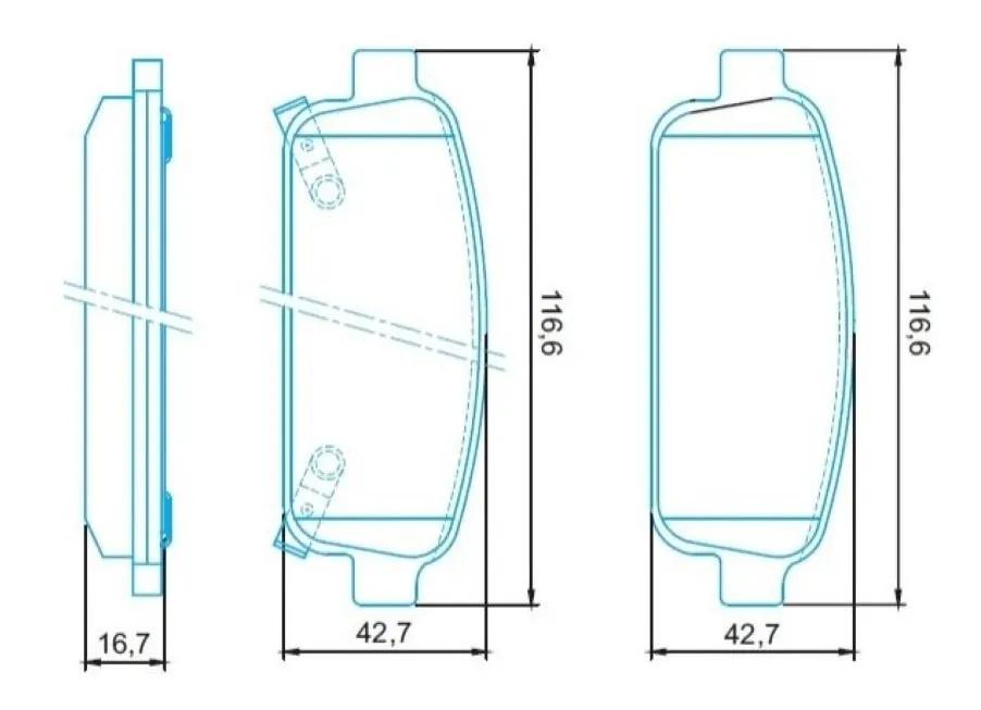 Pastilha De Freio Traseira Gm Cruze 2012/ Jurid Hq2306