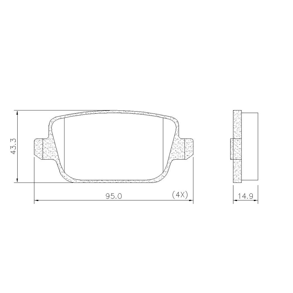 Past Fr Freelander 07/ T Pd1332 Freelander/Mondeo 07/ Tras