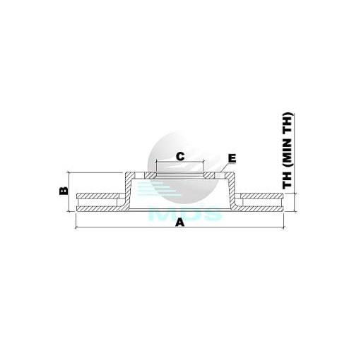 Disco De Freio Journey Freemont Mds D50C