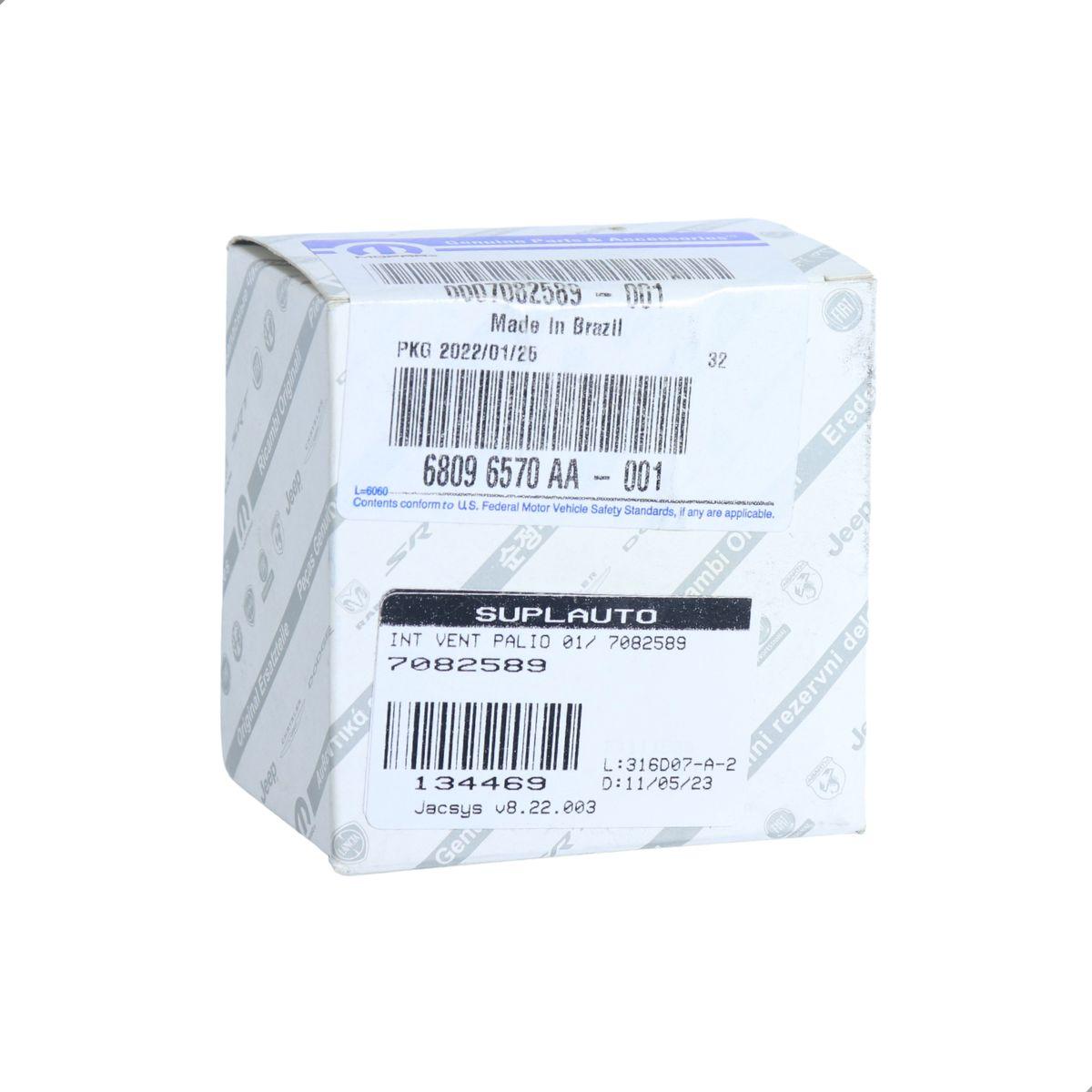 Interruptor Ar Condicionado Palio 2001 A 2007 Fiat 7082589