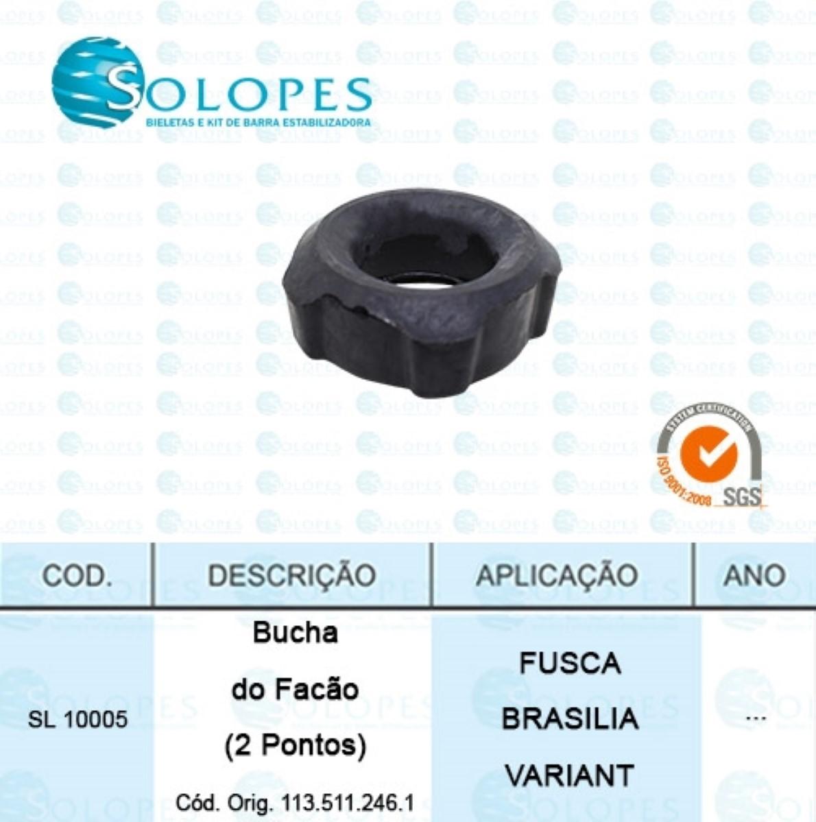 Bucha Do Facao 2 Pontos Fusca Brasilia Variant Solopes Sl10005