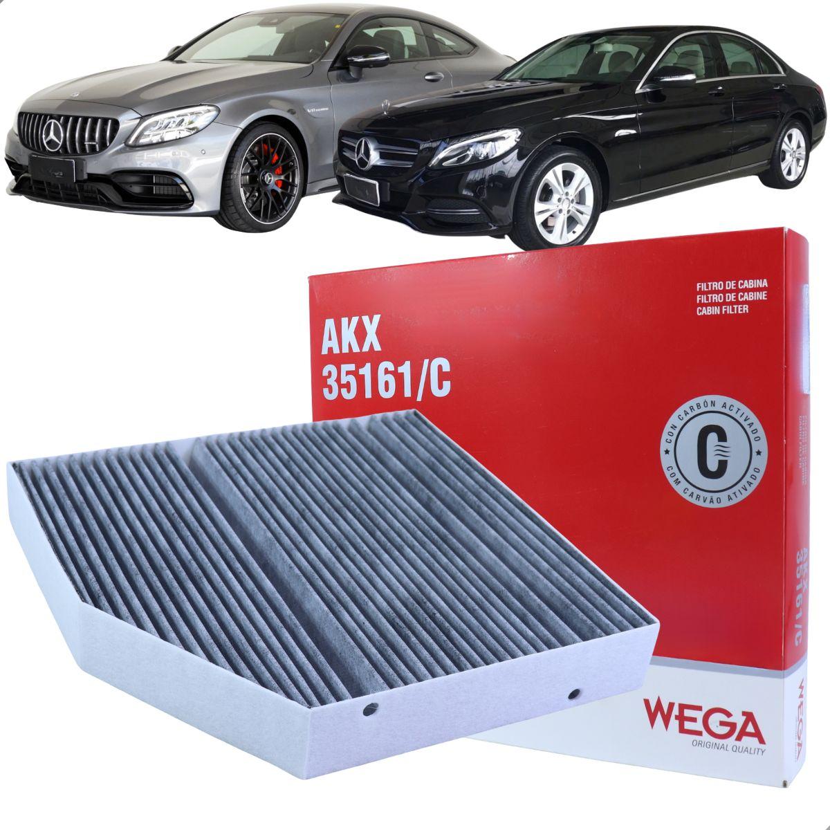 Filtro Cabine Mb Amg C 43 63 C 180 200 300 Glc 250 43 Wega Akx35161C