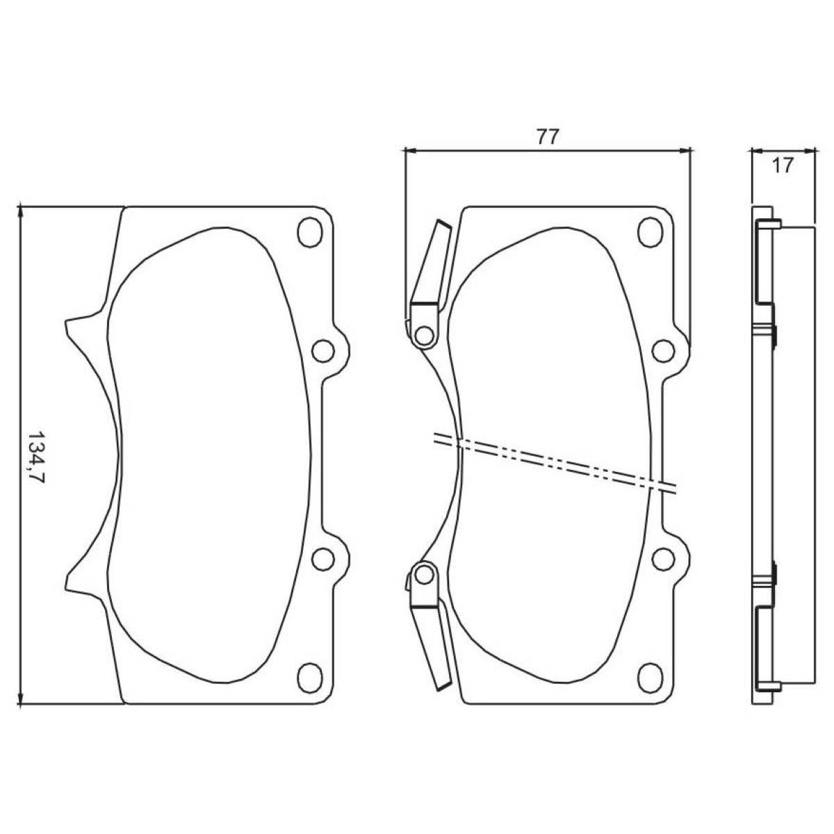 Pastilha De Freio Dianteira Hilux 2005/ Jurid Hq2227A