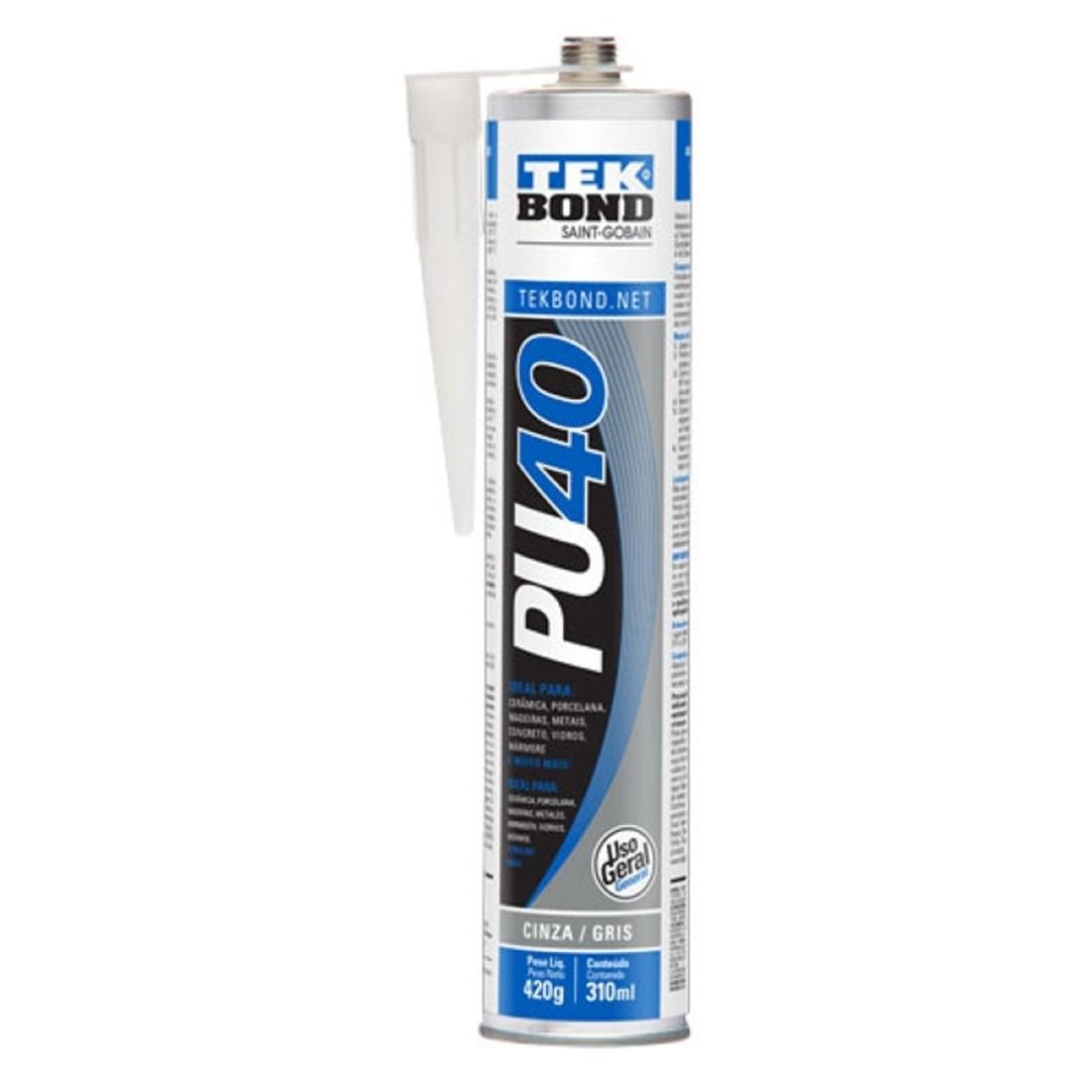 Adesivo Pu40 Cinza 310Ml Tekbond 21014001000