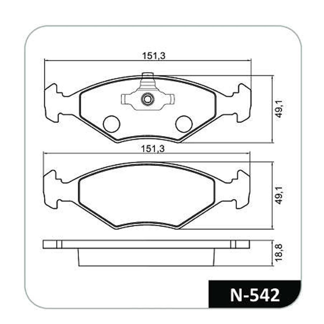Pastilha Freio Dianteira Fiat Uno Mille Economy 2009/ Cobreq N542