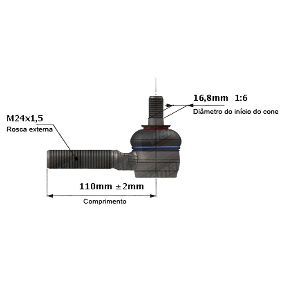 Terminal Direcao Central Troller T4 2015/ Viemar 335529