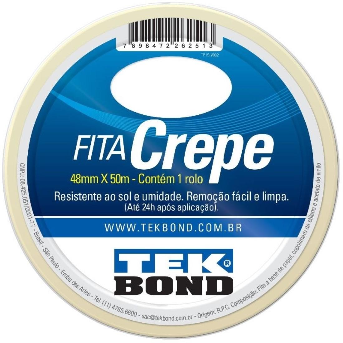 Fita Crepe 48Mm X 50M Tekbond 21111048500