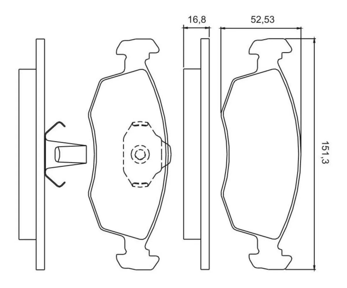 Pastilha Freio Diant Fiat Idea 02/ Linea 08/ Jurid Hq2183