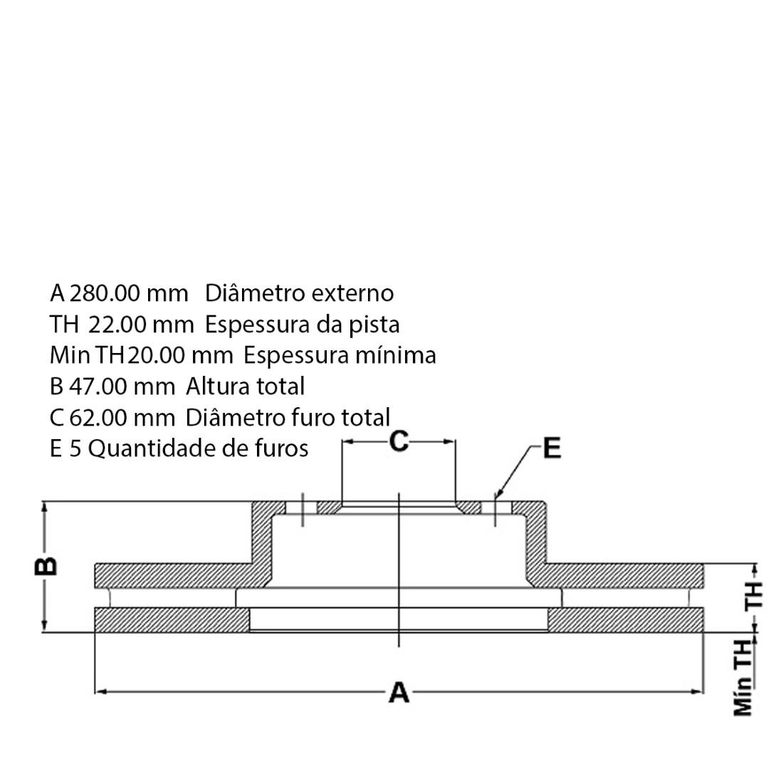 Disco Freio Dianteiro S Cross Sx4 Vitara Fremax Bd6041