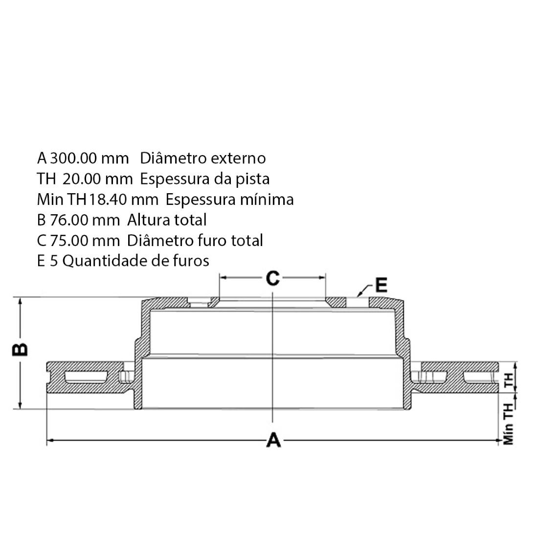 Disco Freio Traseiro Bmw 120 125 2013 Fremax Bd3413
