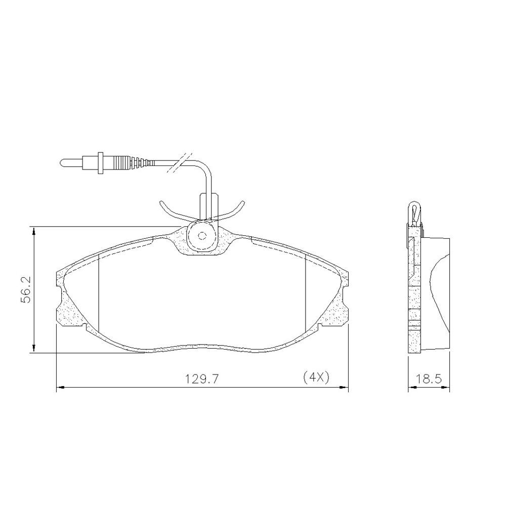 Pastilha De Freio Dianteira Xsara 2000/ Peugeot 306 406 1995/ Frasle Pd405E