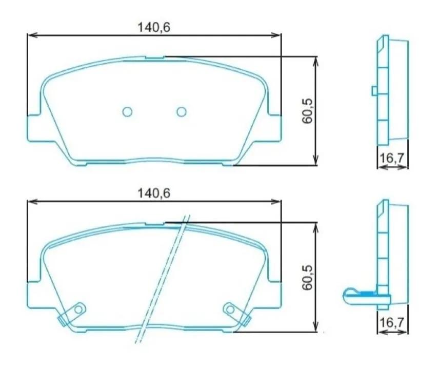 Pastilha De Freio Dianteira Hyundai Azera Genesis 2010/ Jurid Hq2312A