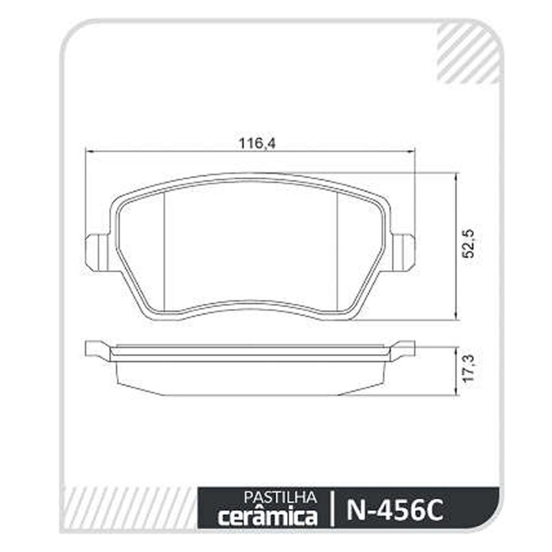 Pastilha Freio D Captur Duster Citan Micra Note Cobreq N456C